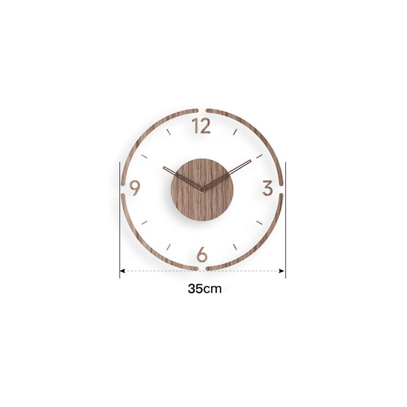 Retro Wood Wall Clock