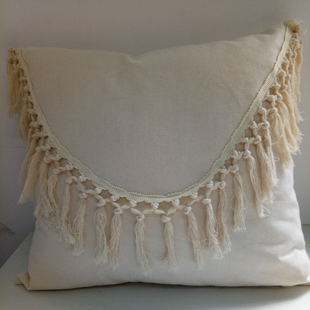 Tassels Macrame Cushion Cover
