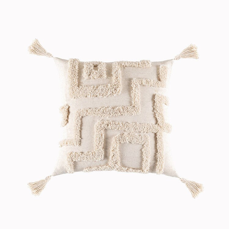 Tassels Macrame Cushion Cover