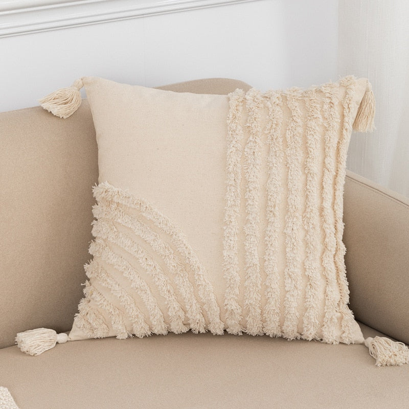 Tassels Macrame Cushion Cover