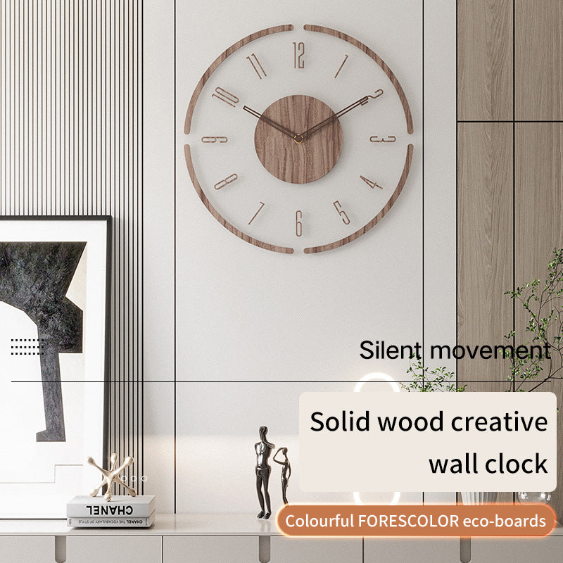 Retro Wood Wall Clock