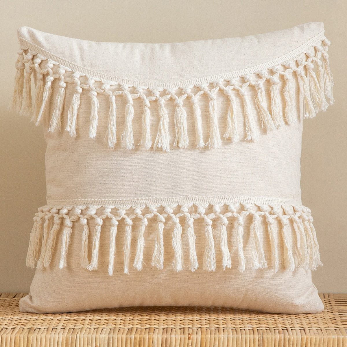 Tassels Macrame Cushion Cover