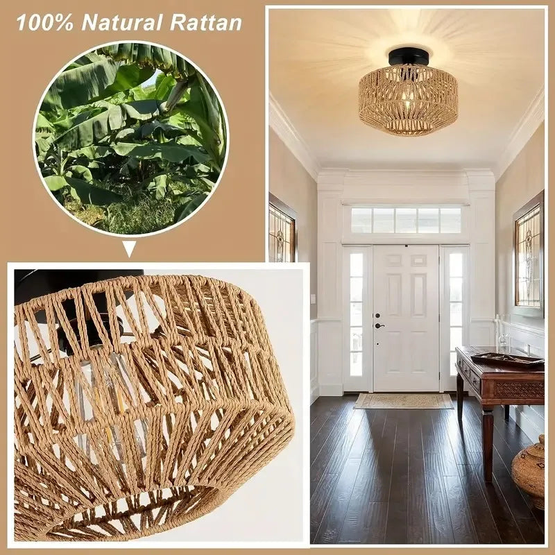 Bamboo Chandelier Ceiling Lamp