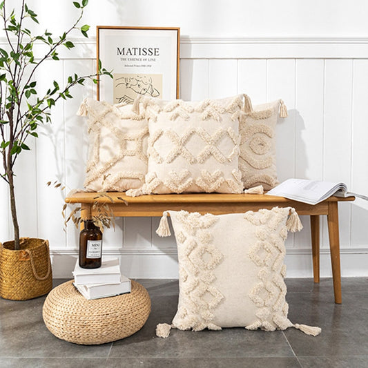 Tassels Macrame Cushion Cover