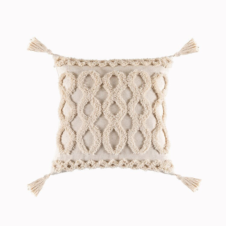 Tassels Macrame Cushion Cover