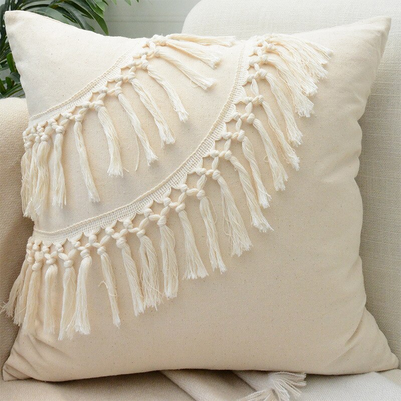 Tassels Macrame Cushion Cover