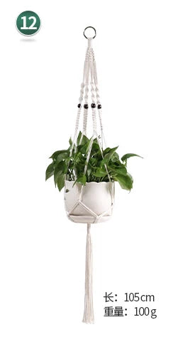 Hanging Basket Macrame Decor
