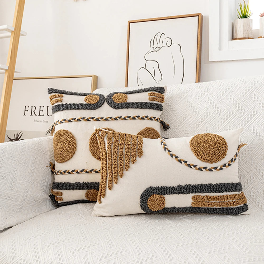 Tufted Minimalist Style Pillow Case