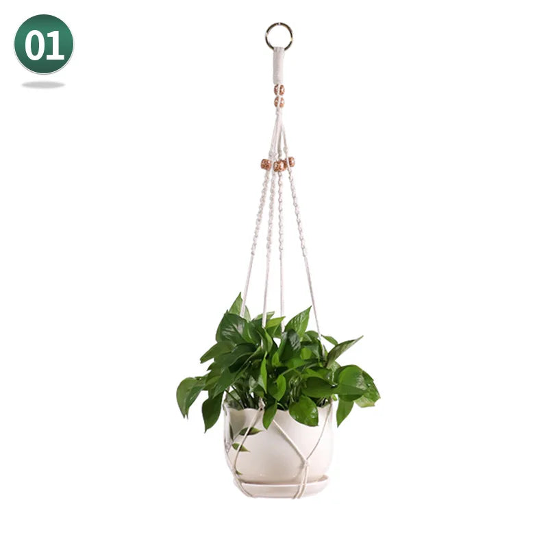 Hanging Basket Macrame Decor