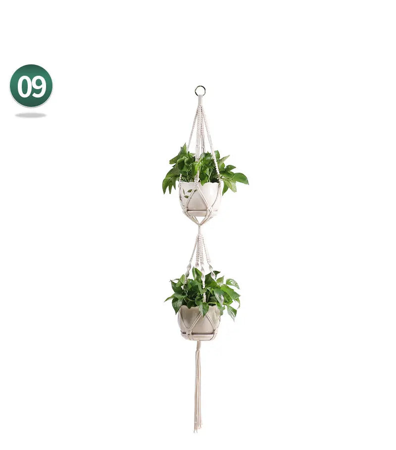 Hanging Basket Macrame Decor