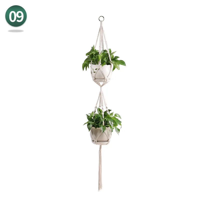 Hanging Basket Macrame Decor