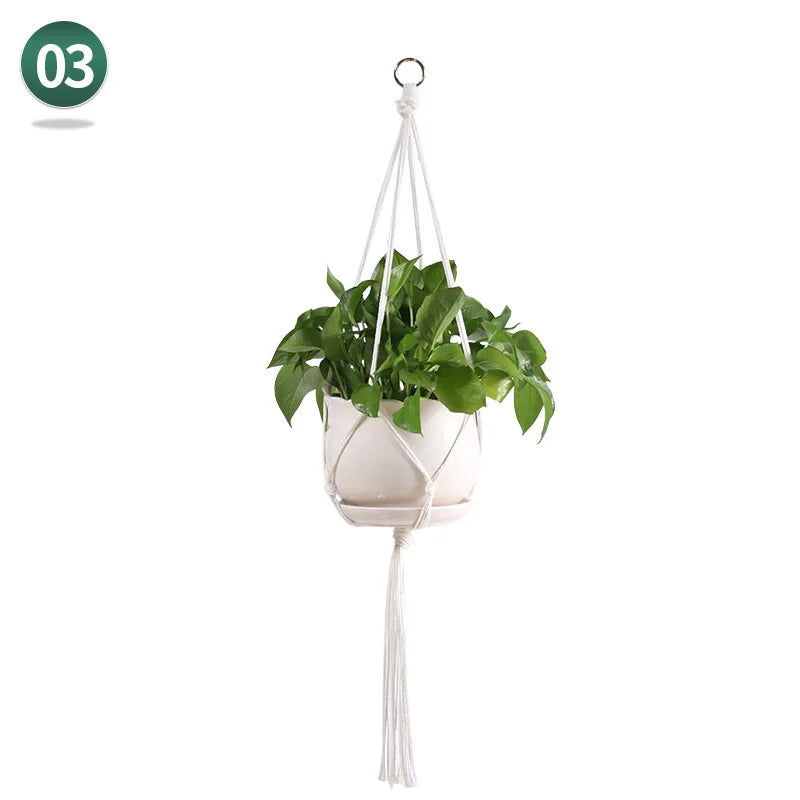 Hanging Basket Macrame Decor