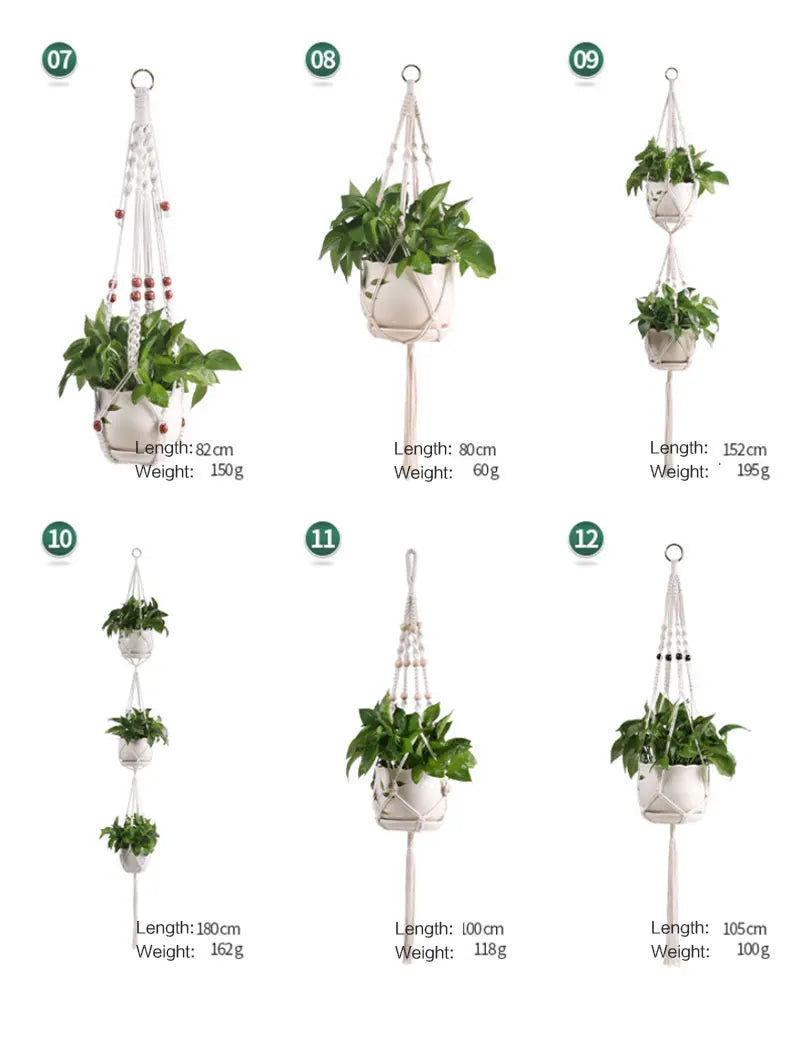 Hanging Basket Macrame Decor