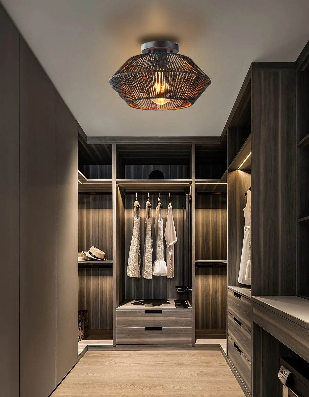 Rattan Ceiling Light Chandelier