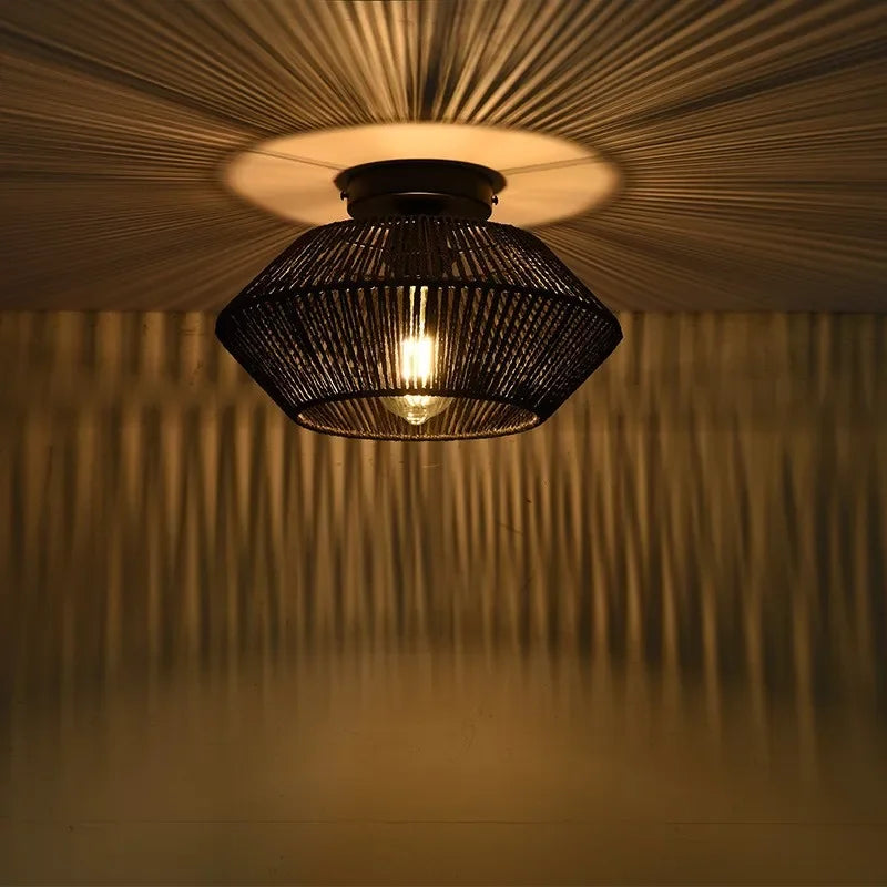 Rattan Ceiling Light Chandelier