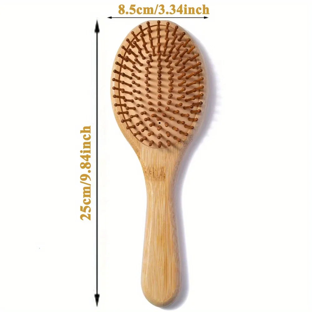 Natural Bamboo Paddle Hair Brush