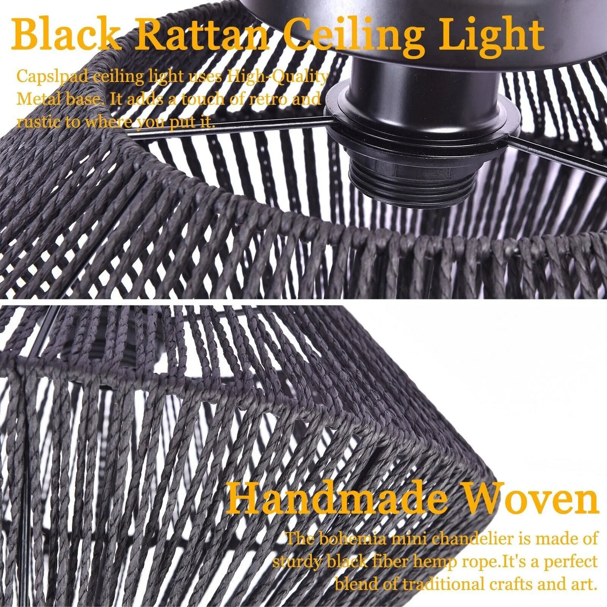 Rattan Ceiling Light Chandelier