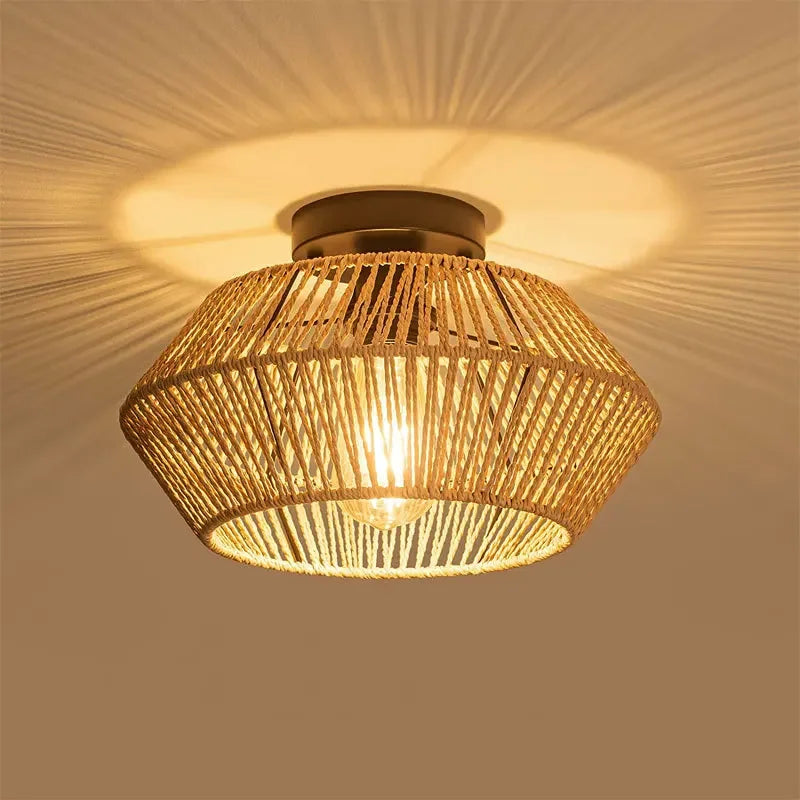Rattan Ceiling Light Chandelier