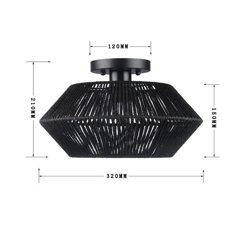 Rattan Ceiling Light Chandelier