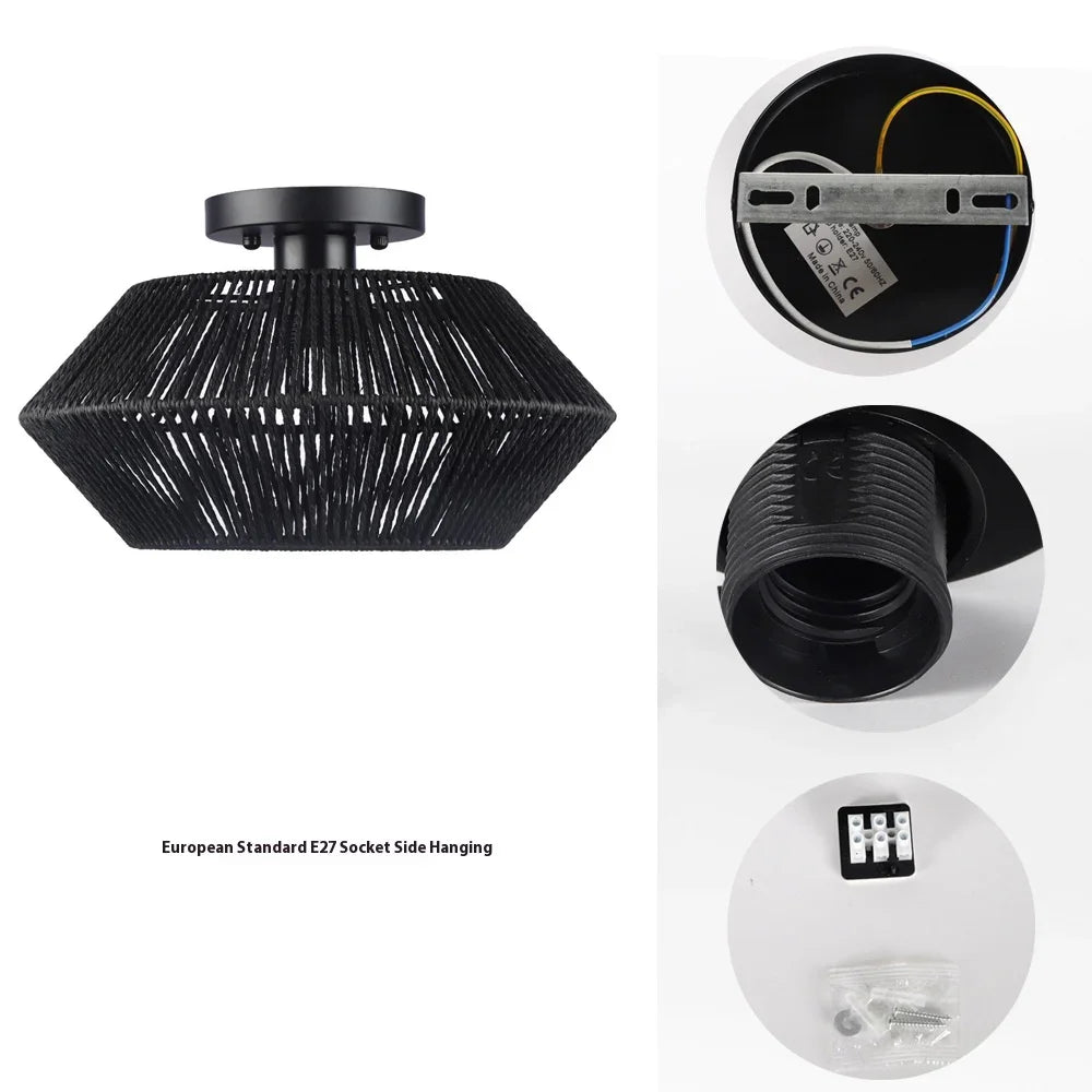 Rattan Ceiling Light Chandelier