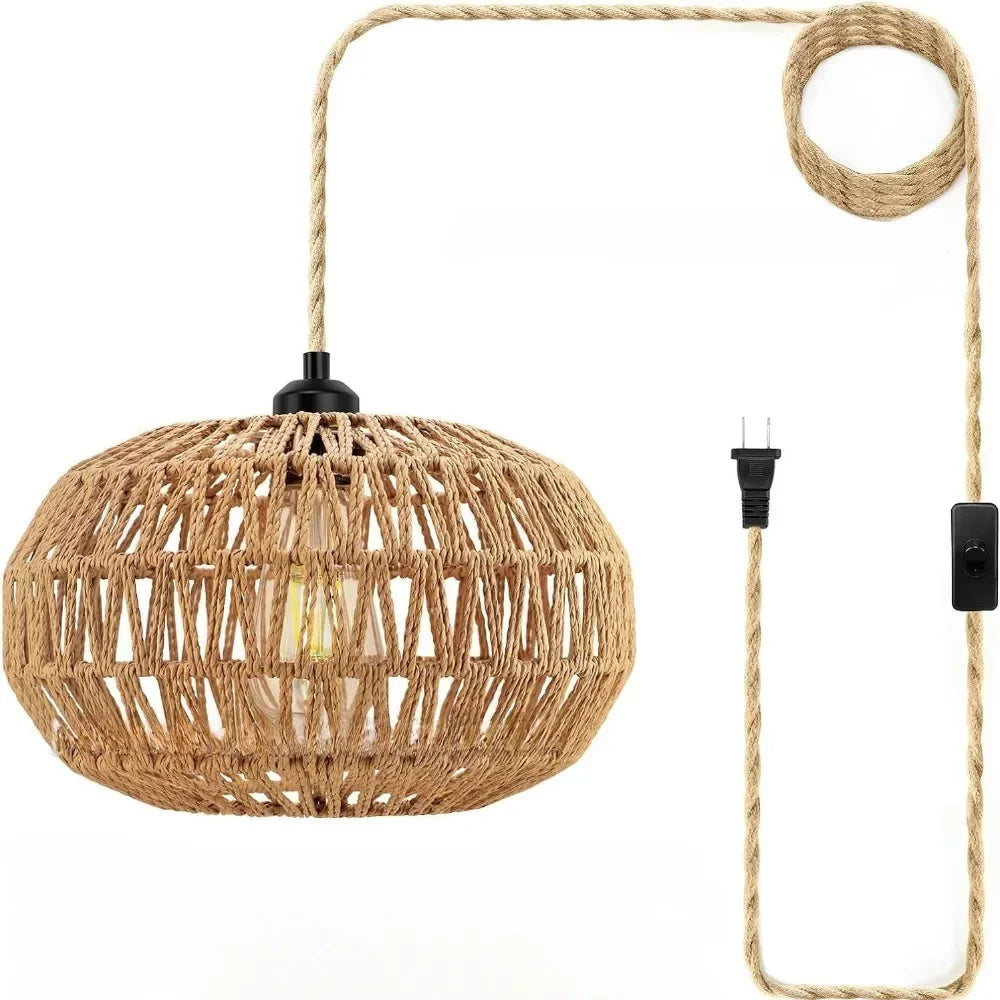 Vintage Rope Style Ceiling Pendant Light