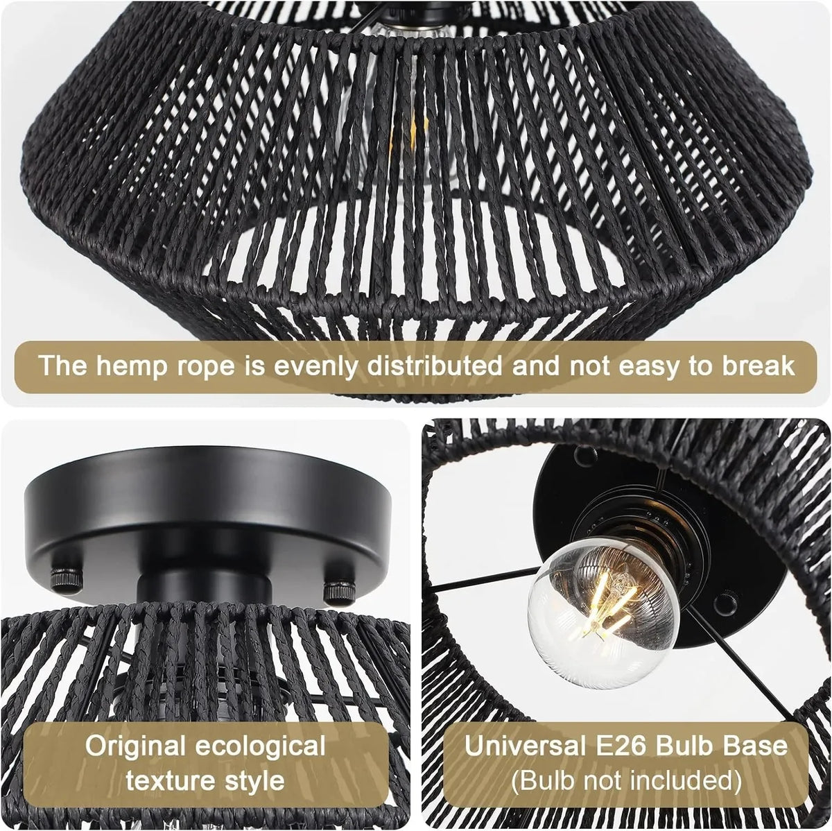 Rattan Ceiling Light Chandelier