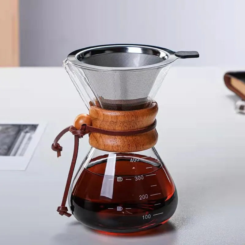 Hand Brewed Coffee Pot with Filter