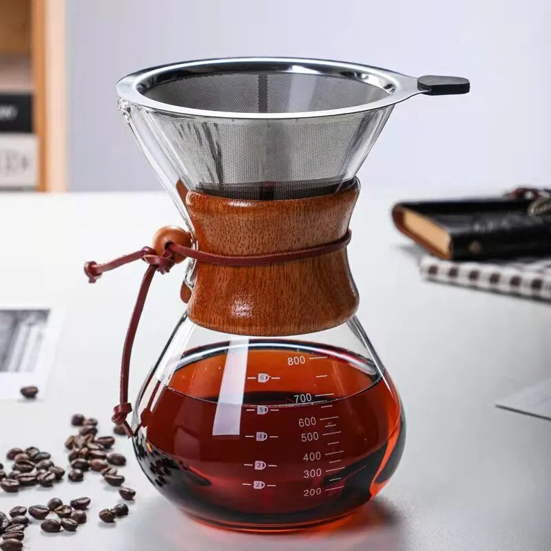Hand Brewed Coffee Pot with Filter
