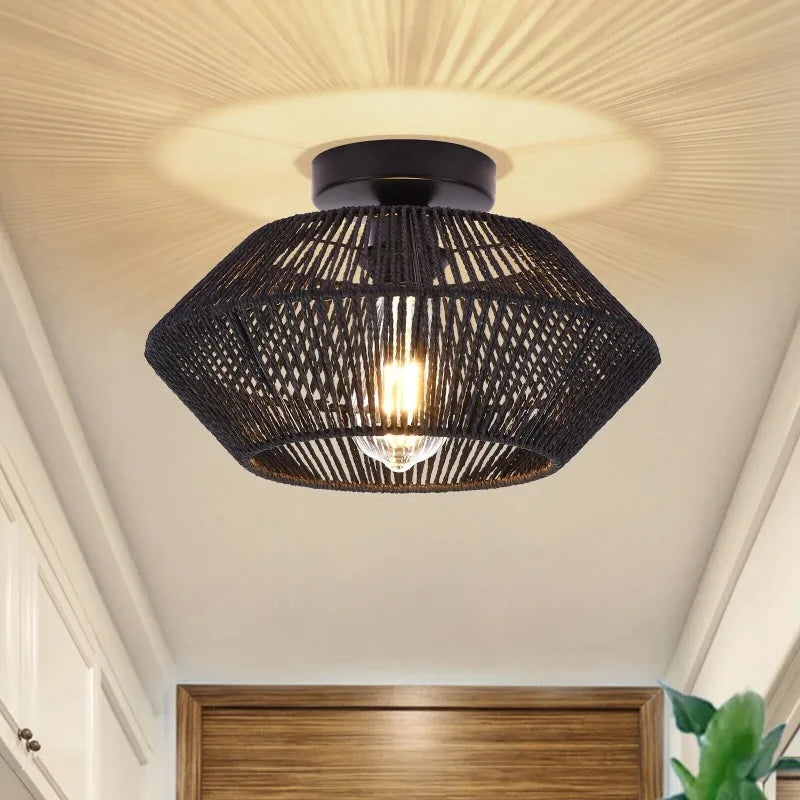 Rattan Ceiling Light Chandelier