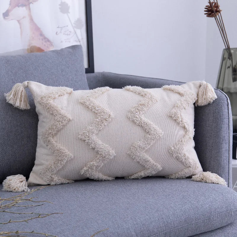 Tassels Tufted Throw Pillow Covers